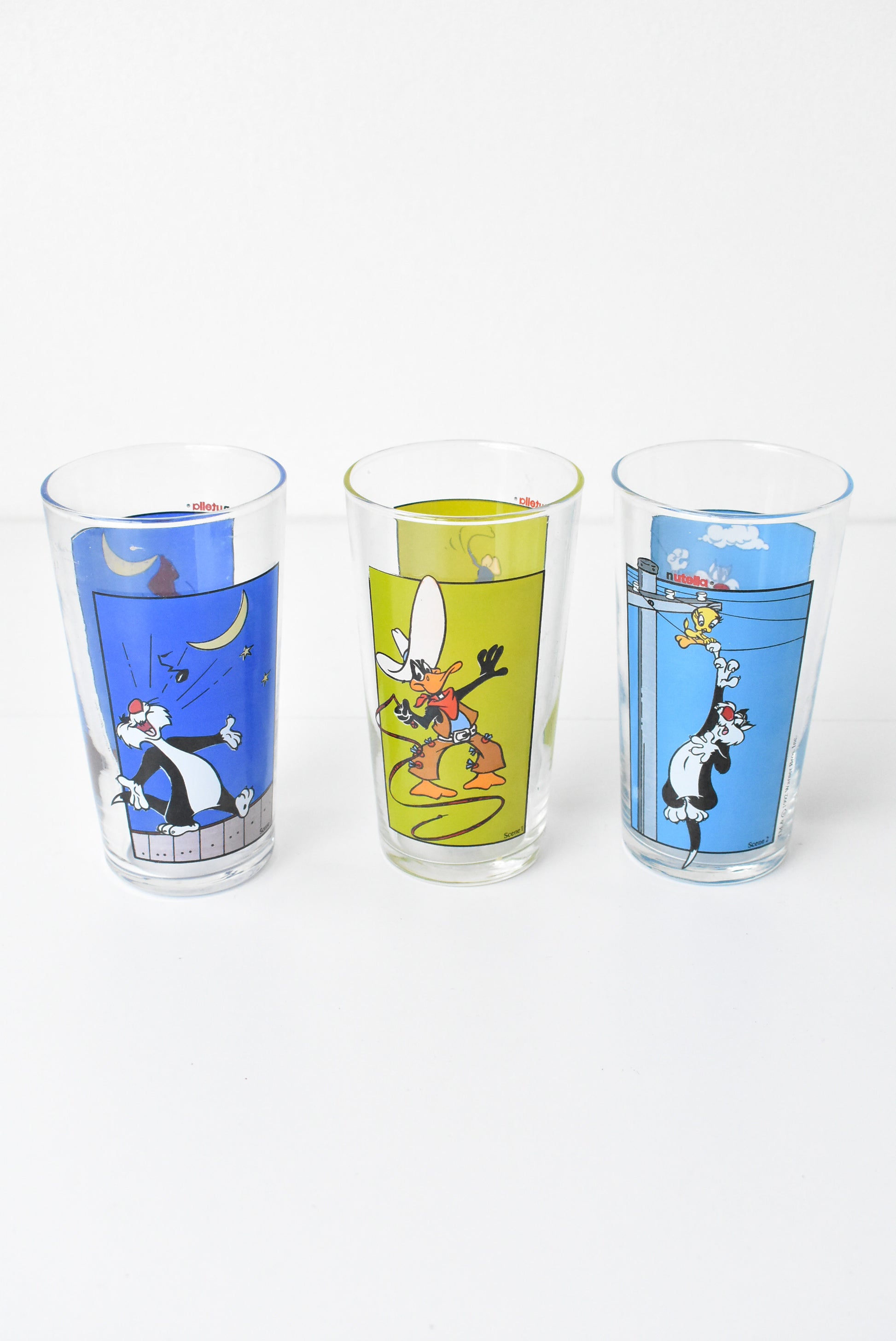 1992 Nutella Collectible Looney Toones Glasses Priced Individually