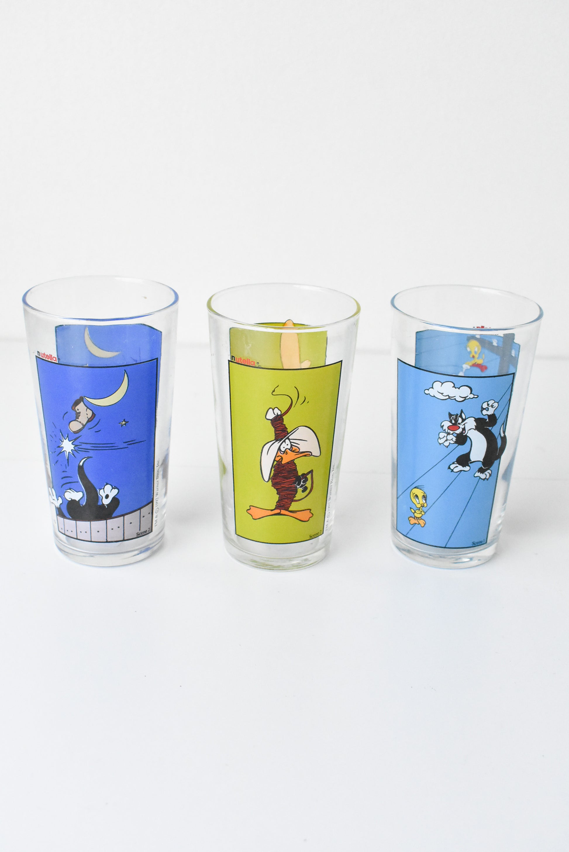 1992 Nutella Collectible Looney Toones Glasses Priced Individually