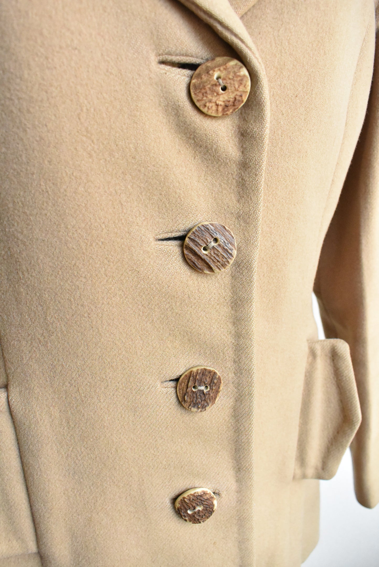 Vintage Wool & Camel coat, size S