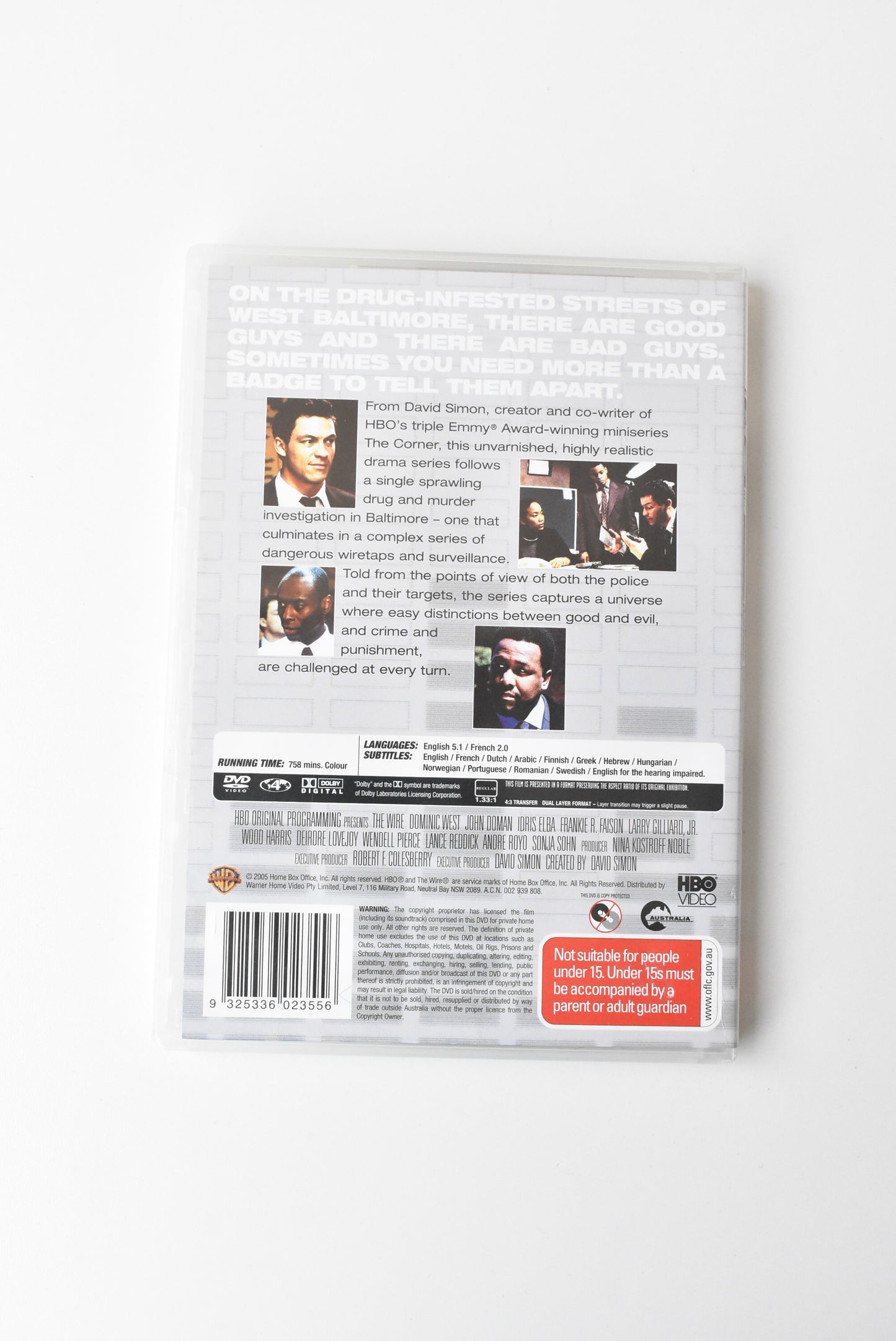 The Wire 5 disc DVD set