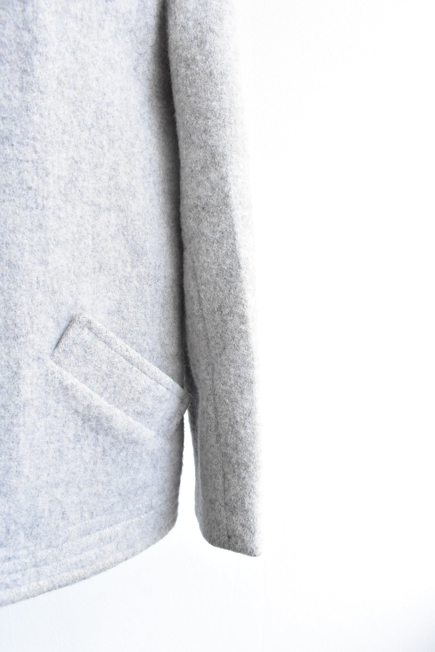 Fashionelle retro wool grey jacket, size 16