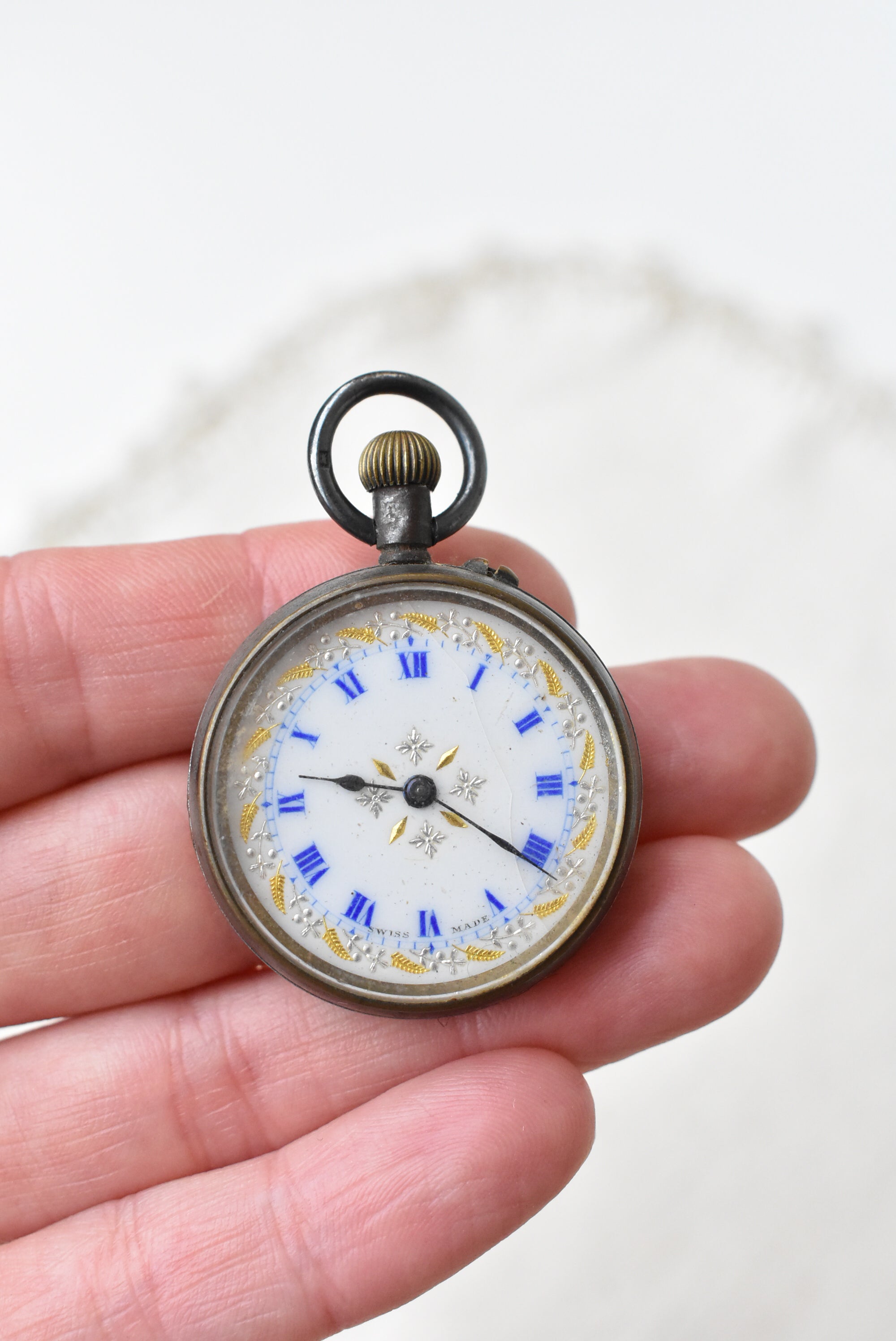 Vintage ladies Swiss made pocket watch c 1914 Shop on Carroll Online