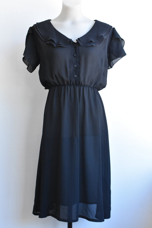 Miss Jennie vintage sheer black dress, 12