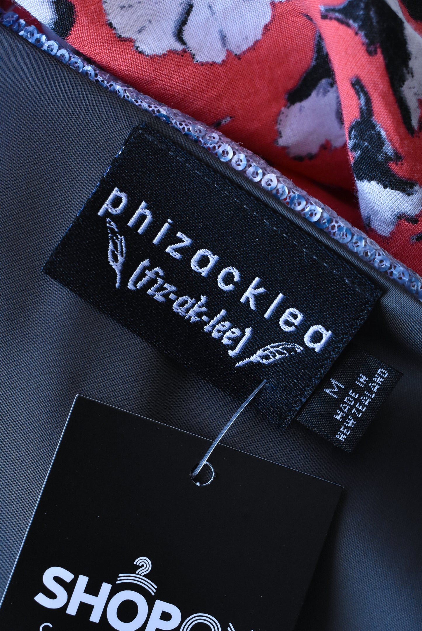 Phizacklea blue sequined vest, size M