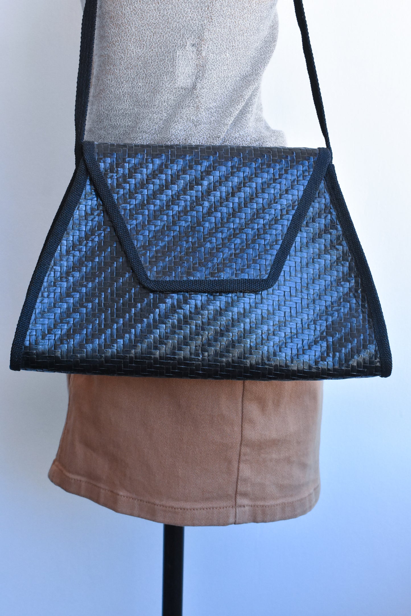 Made in Italy woven shoulder bag