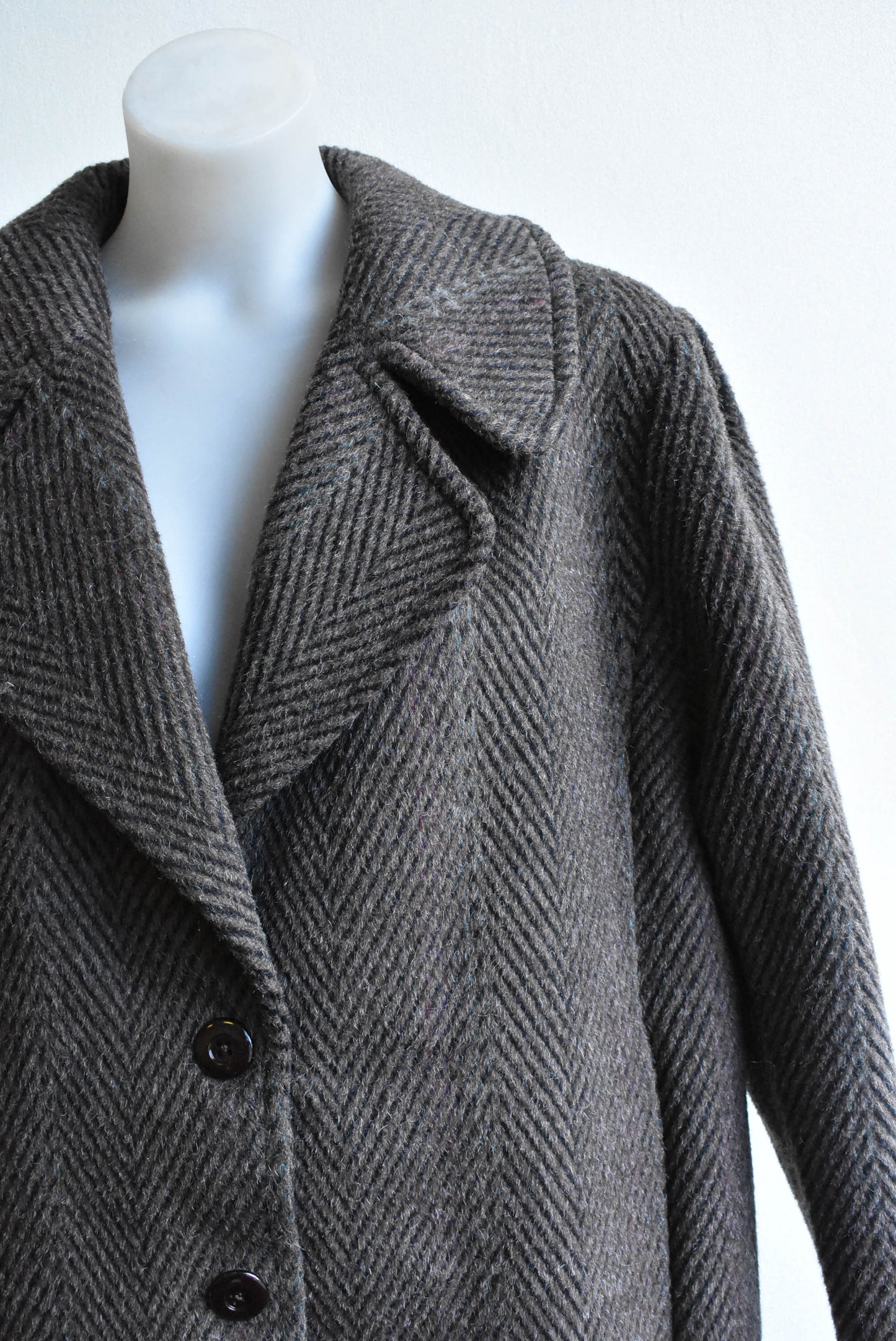 Sanro wool mohair lama blend vintage coat, size 16