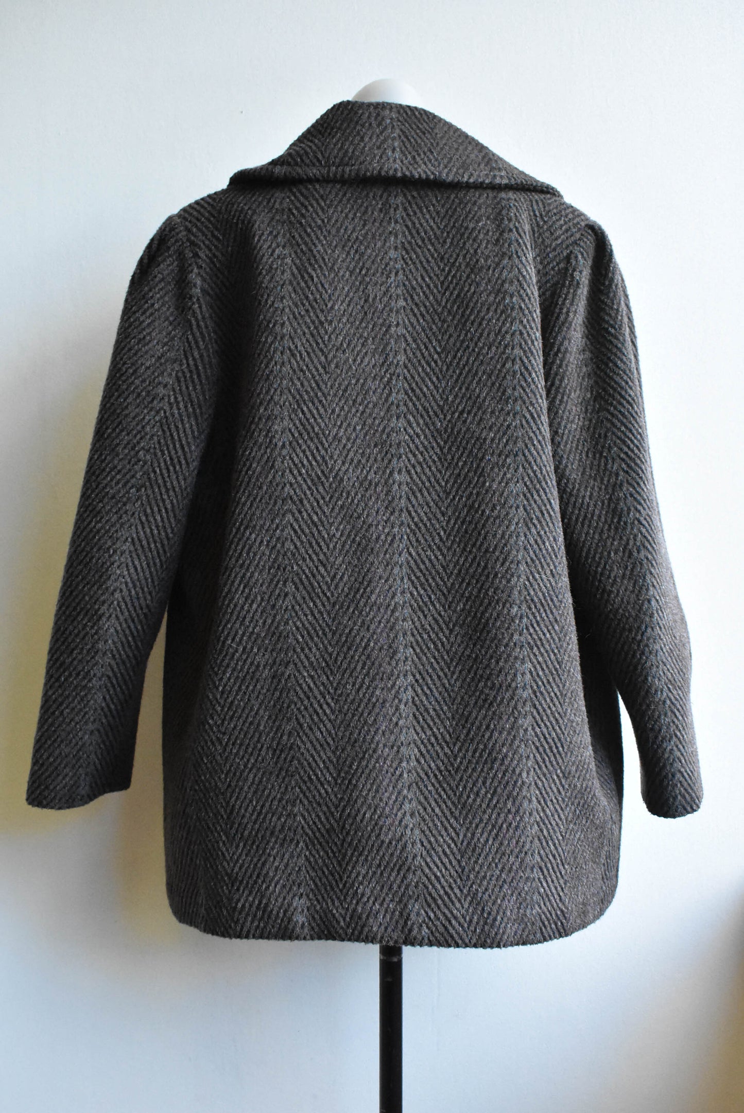 Sanro wool mohair lama blend vintage coat, size 16