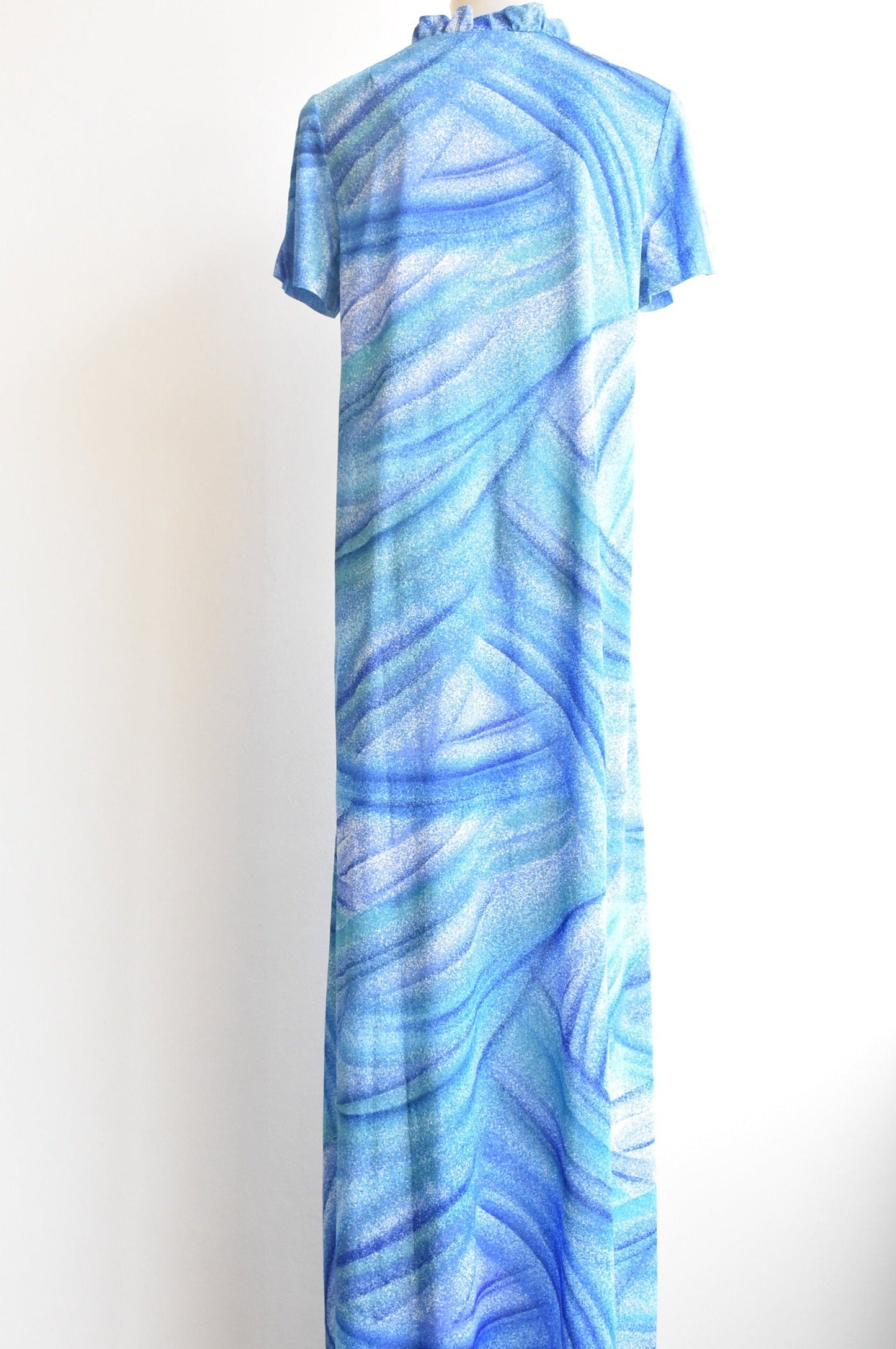 Freddy Allen vintage blue-green maxi dress