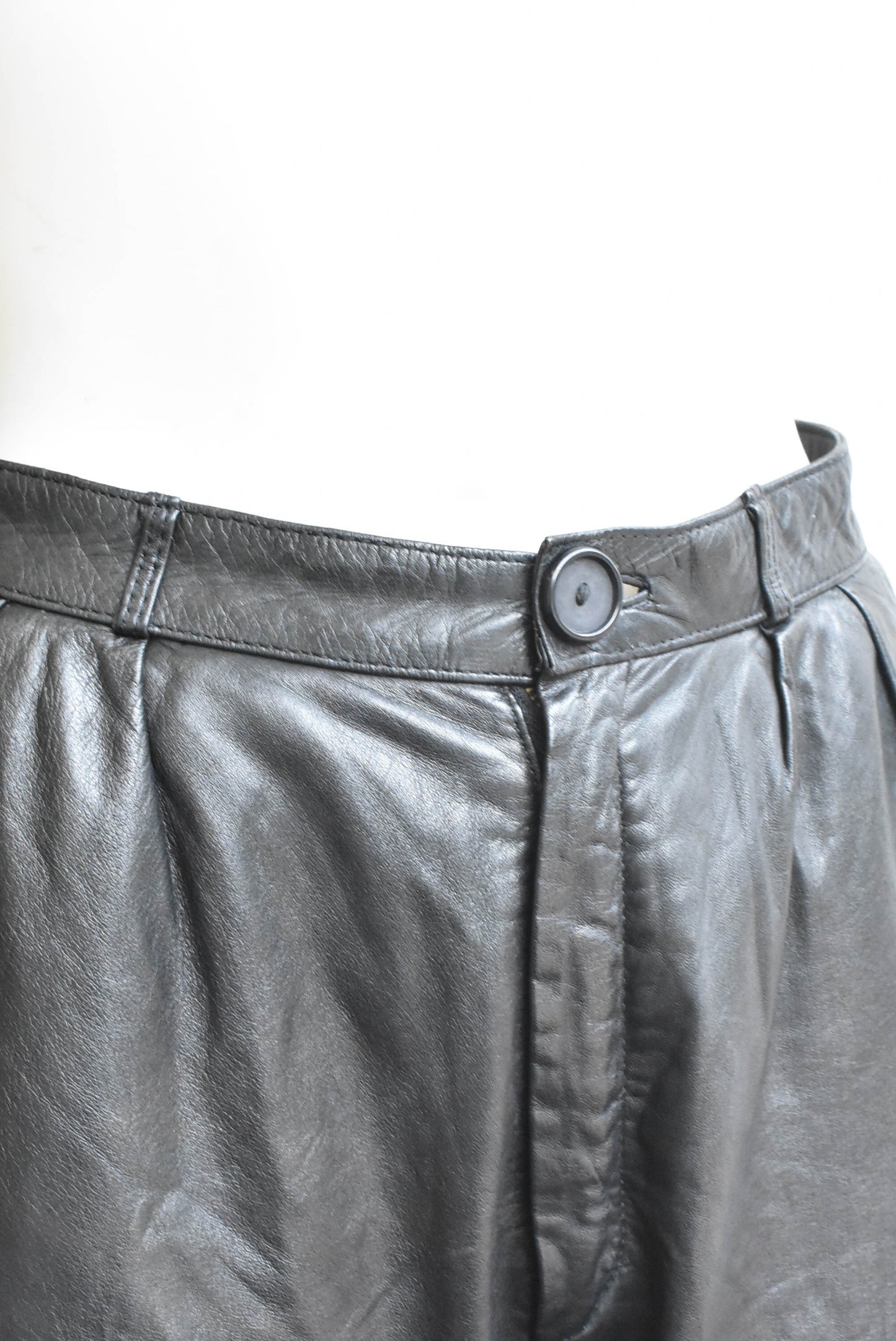 Wilsons black leather pants, 8