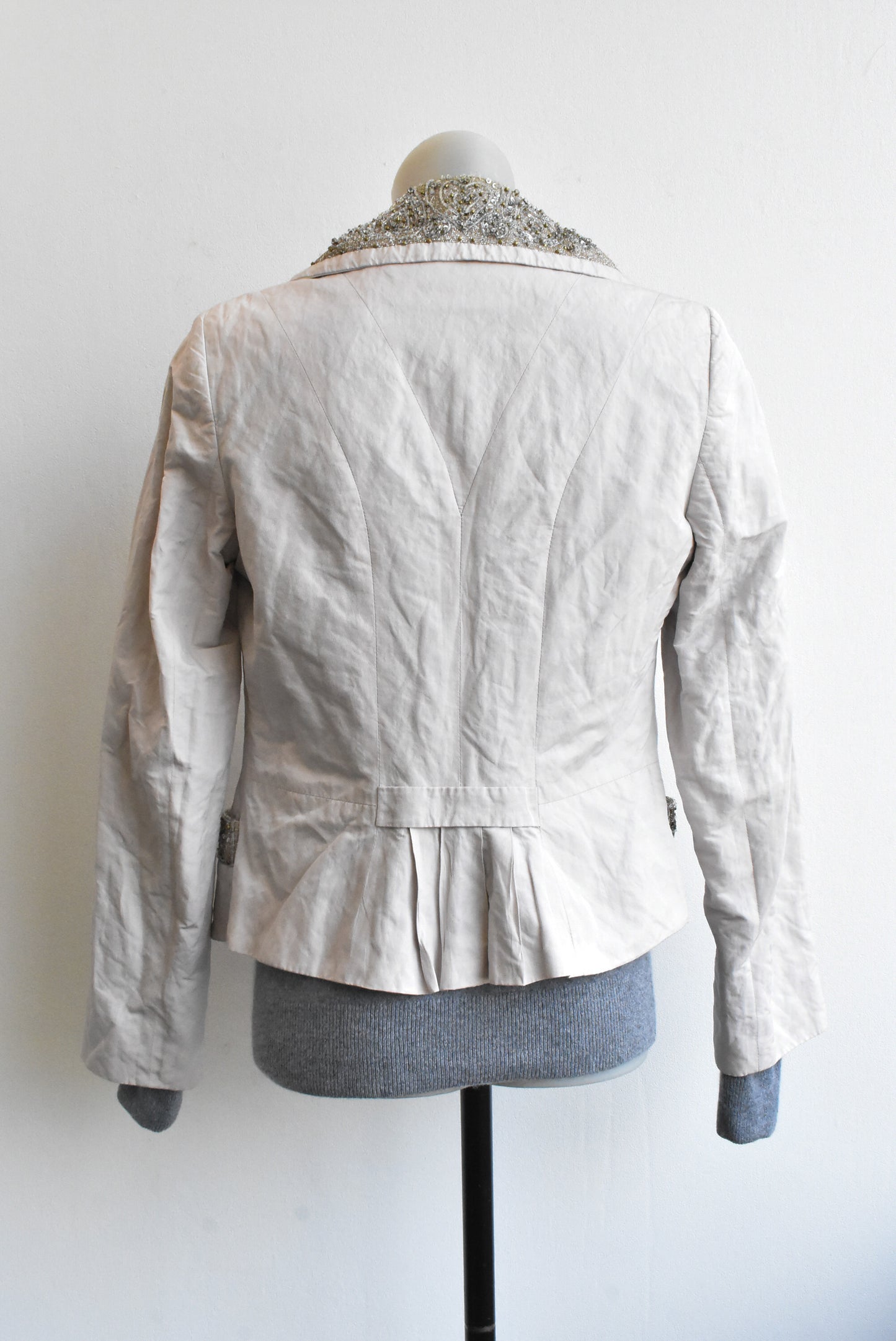 Ashley Fogel beadwork jacket, size 10
