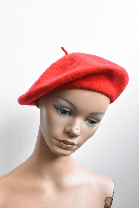 Ruby red beret, OSFA