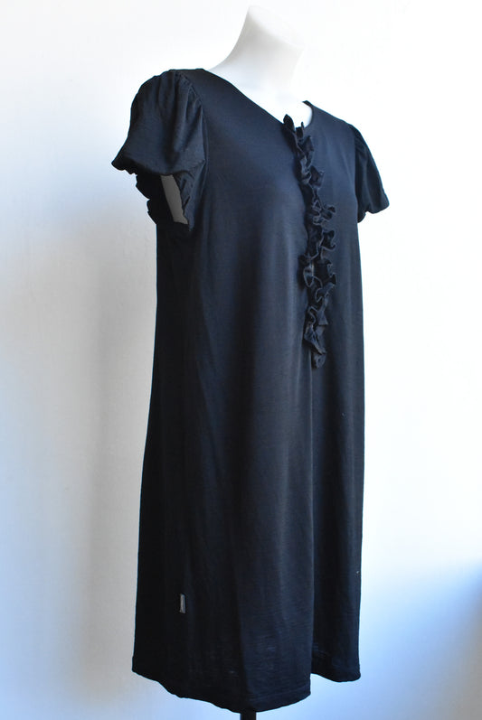 Workshop wool black dress, size L