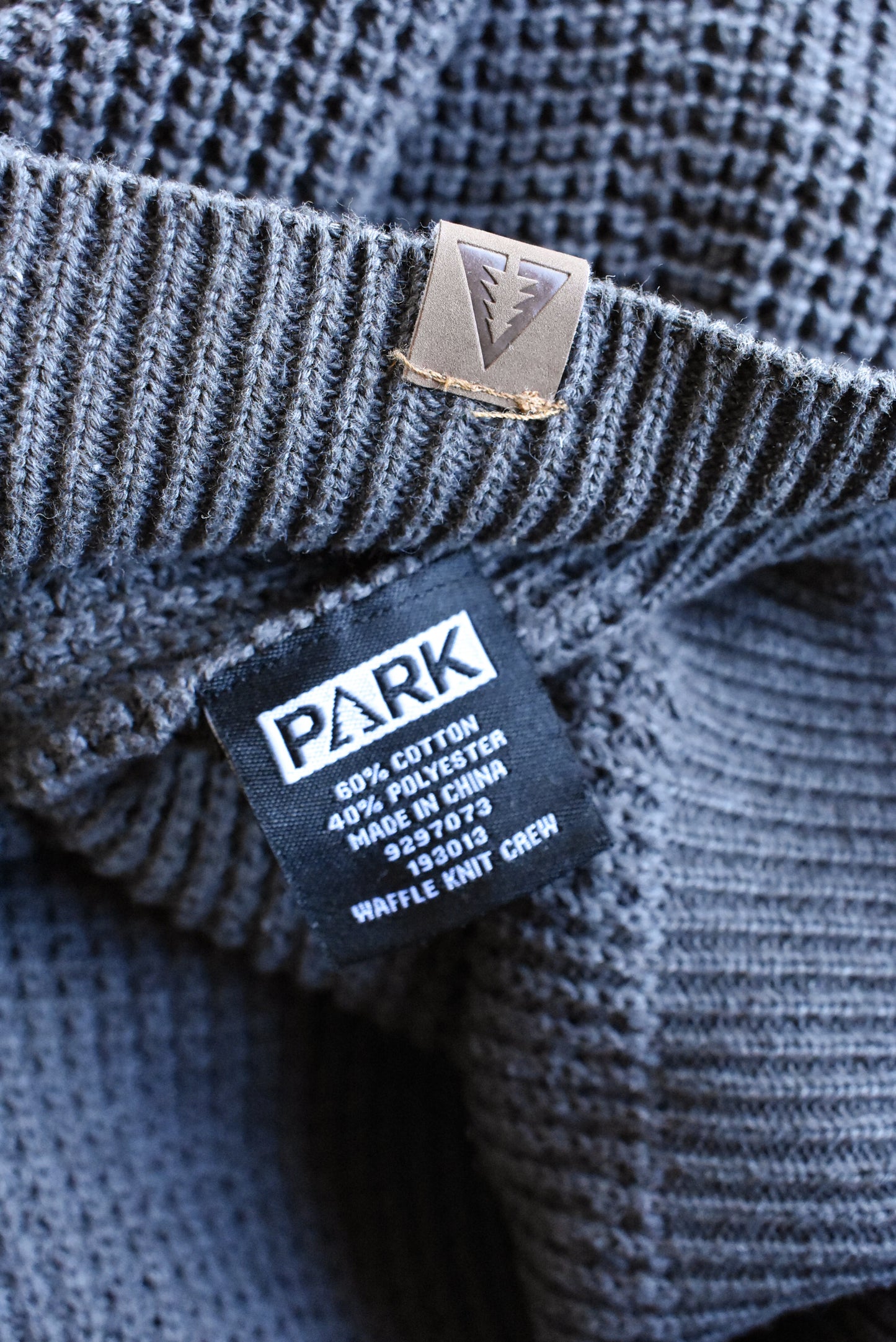 Park grey knitted jumper, size M