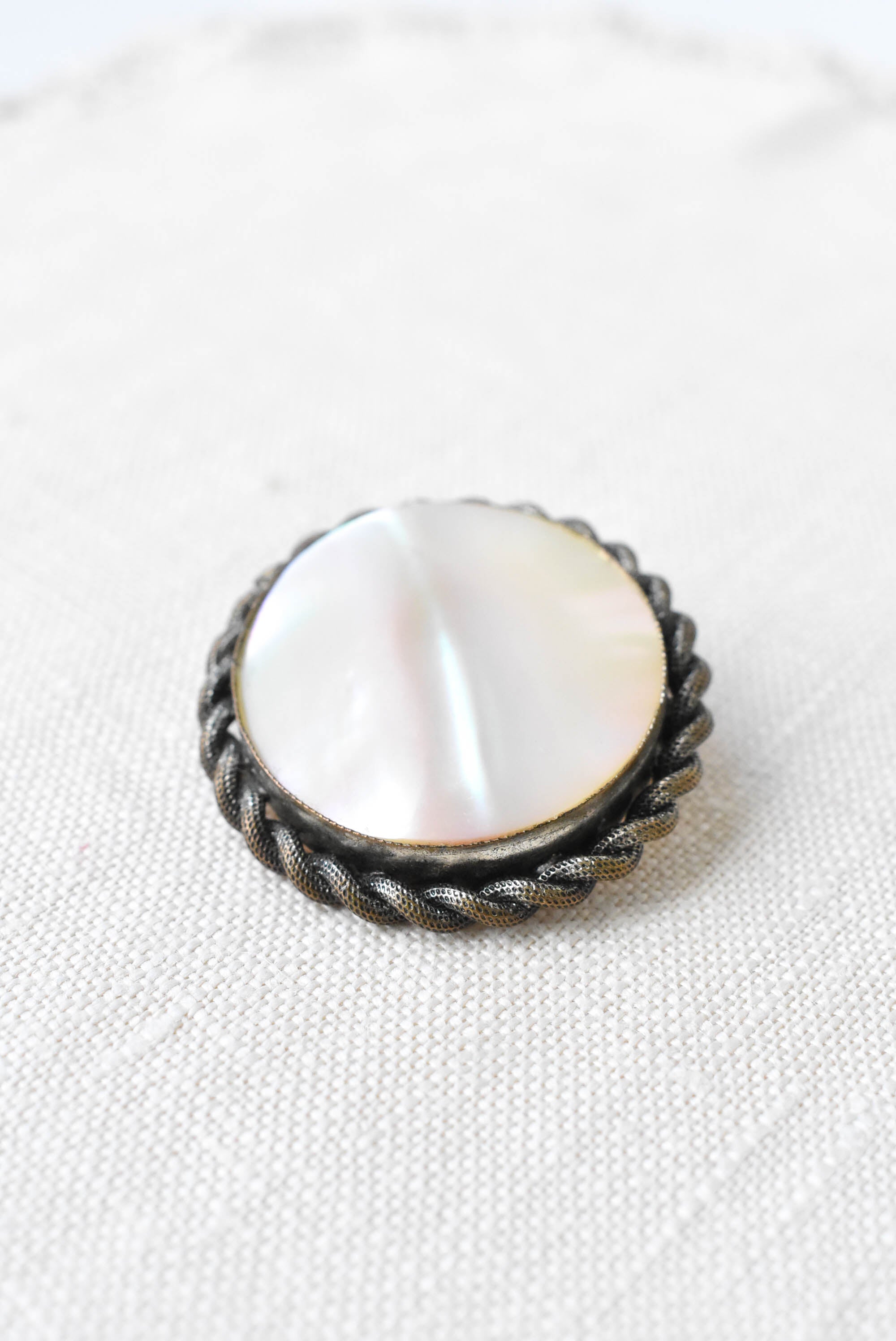 Vintage mother of pearl on sale brooch