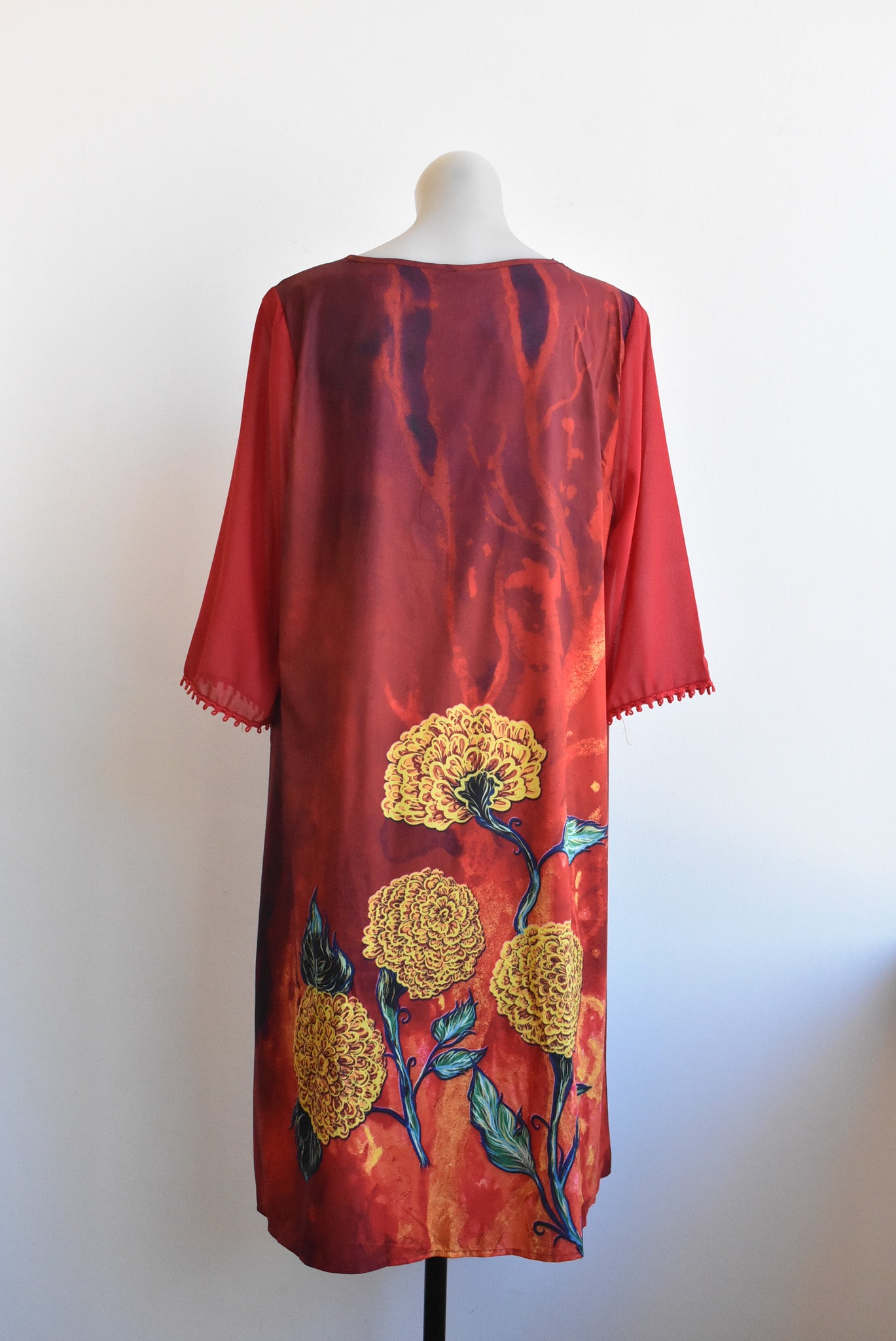 Fenlanse red dress, New, 3XL
