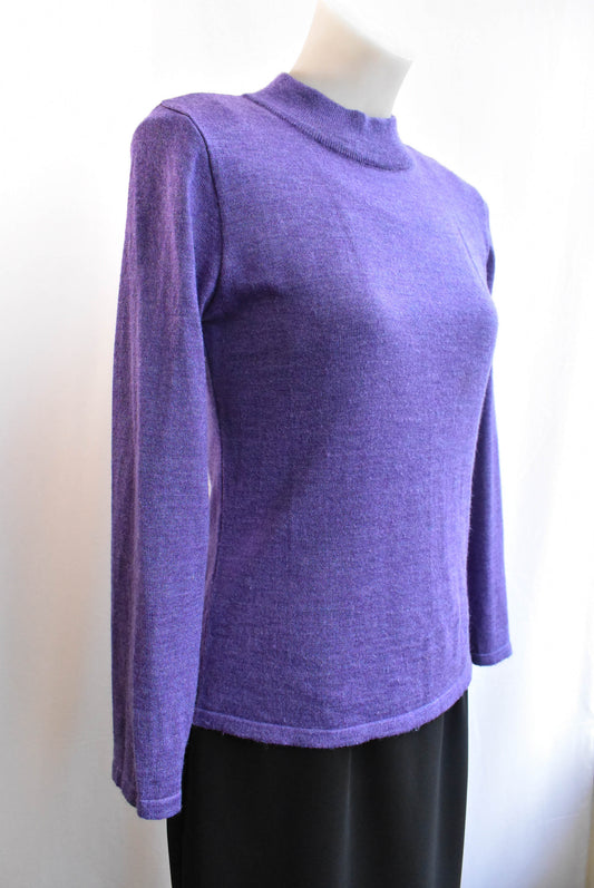 Segreto purple wool knit top, size 10