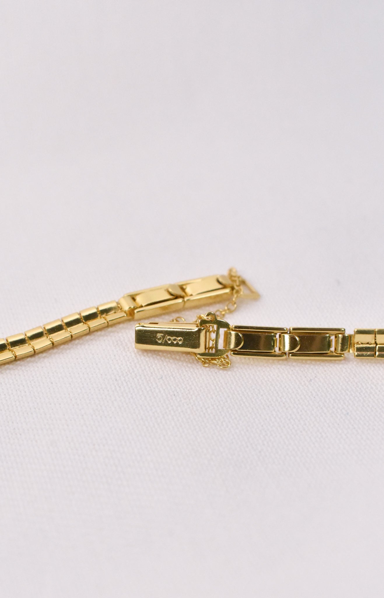 German vintage gold plated watch band