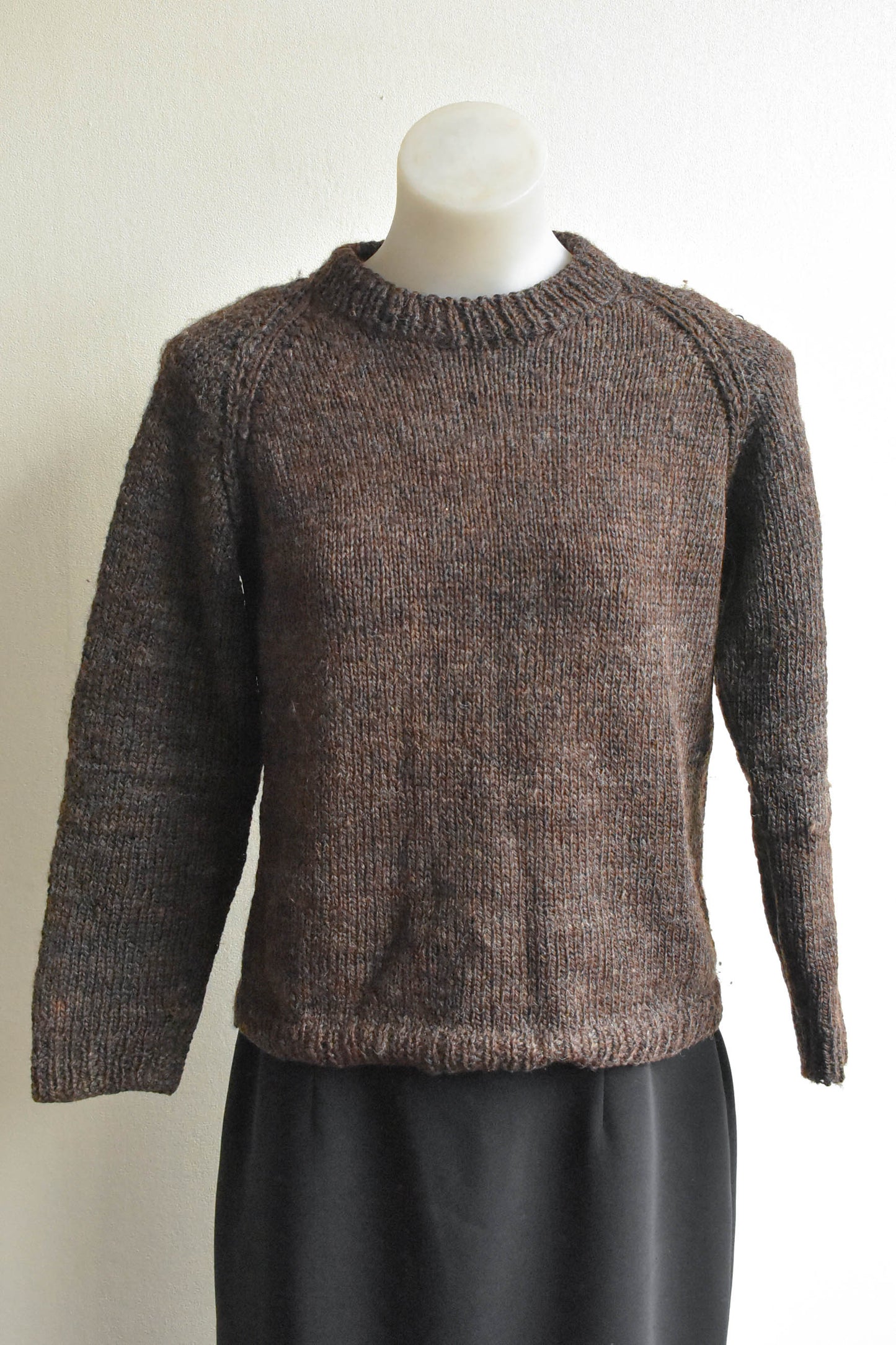 Brown wool jumper, size XS