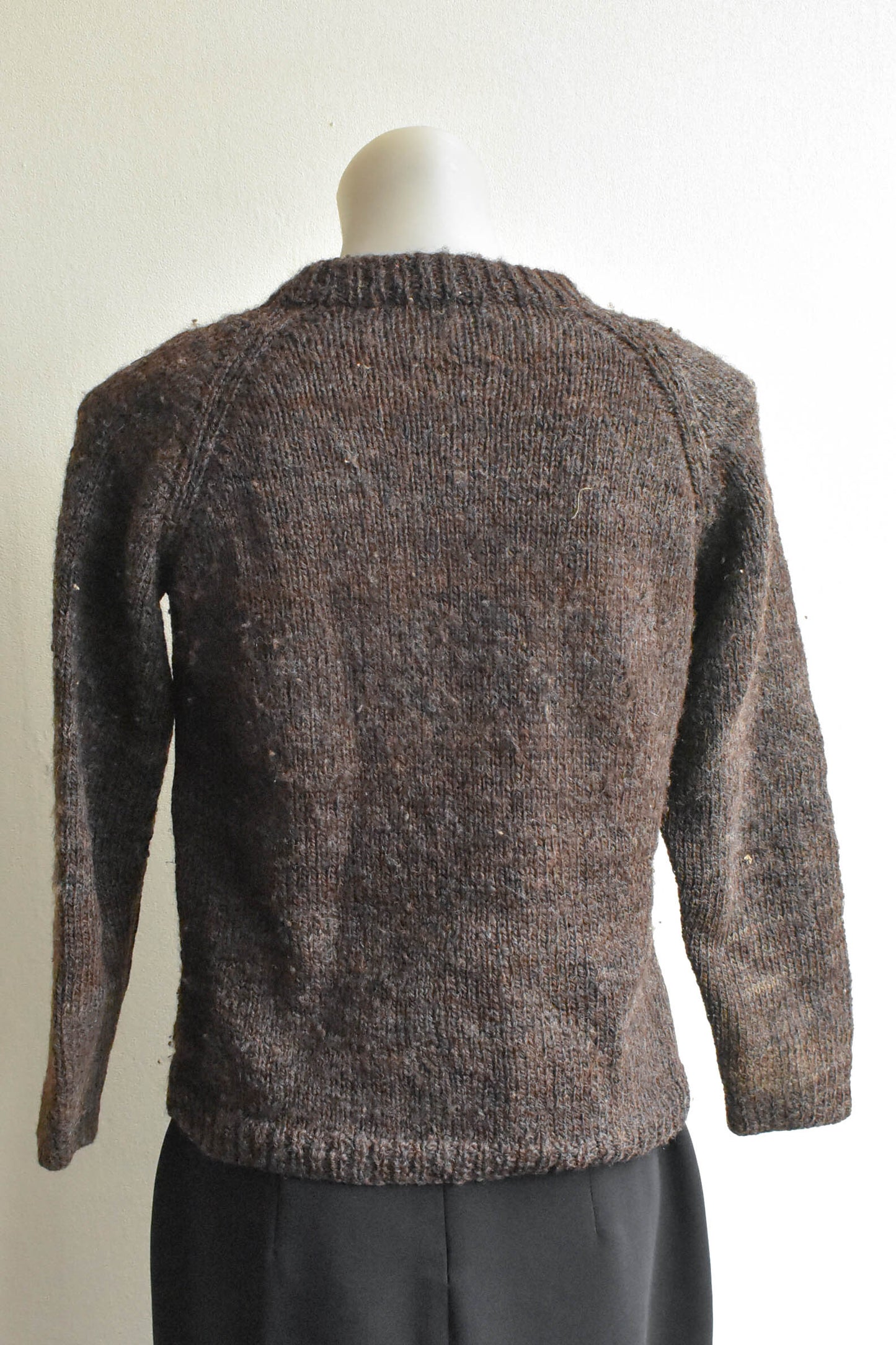 Brown wool jumper, size XS