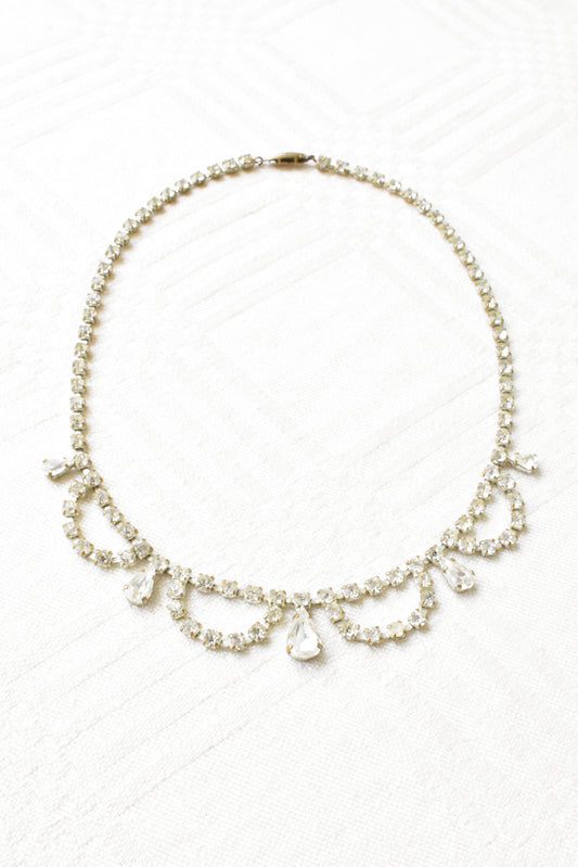 Vintage diamante choker necklace