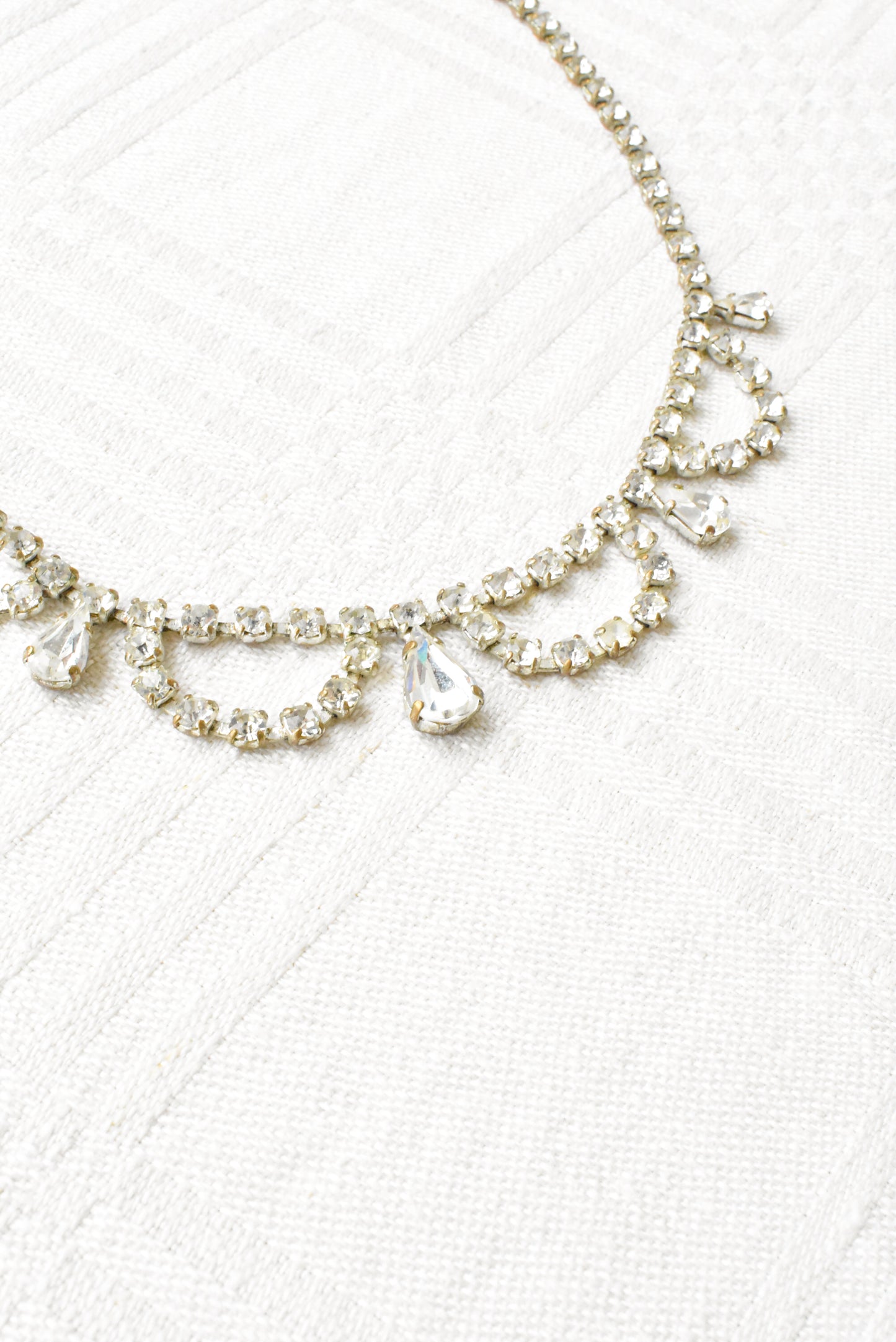Vintage diamante choker necklace