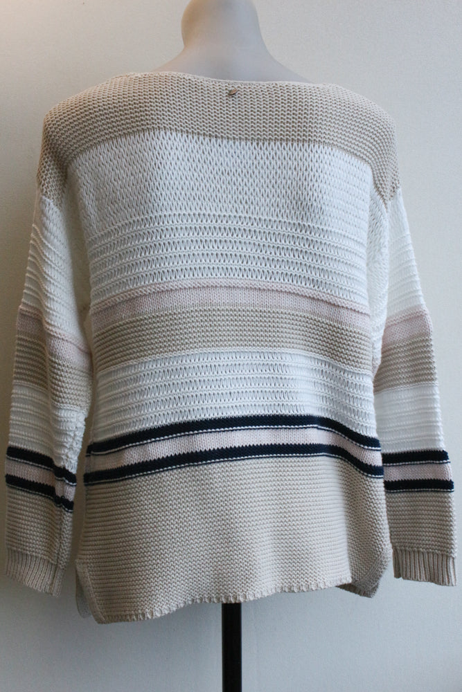 Isay 100% cotton stripy jumper, S