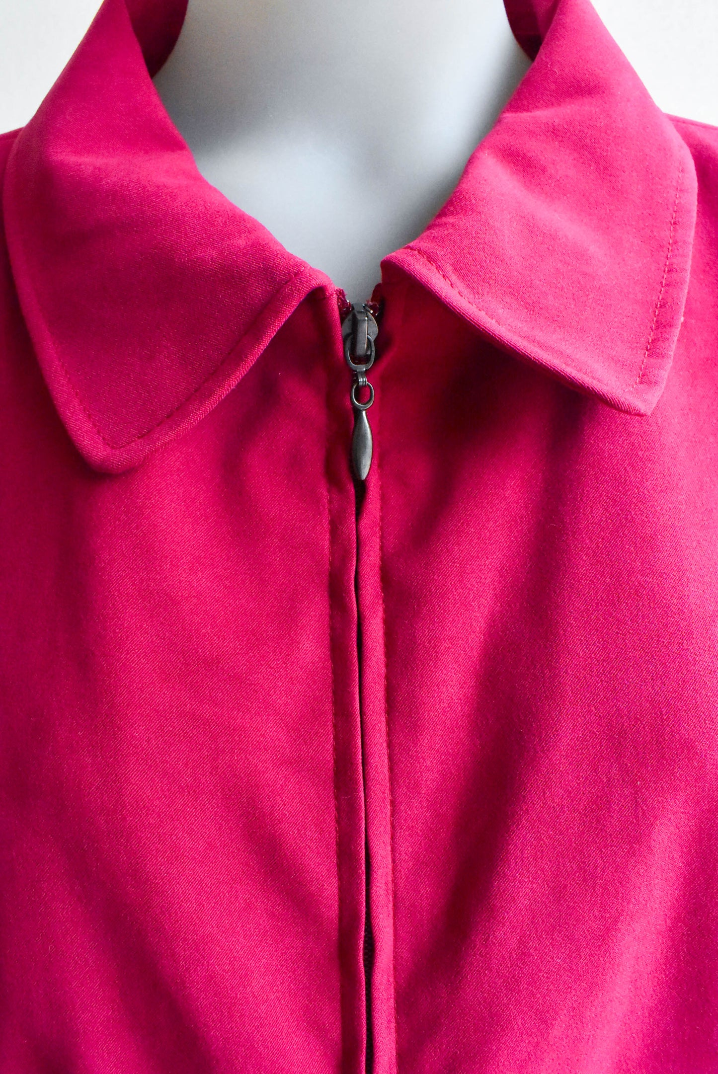 Millers raspberry zip up jacket, size 22