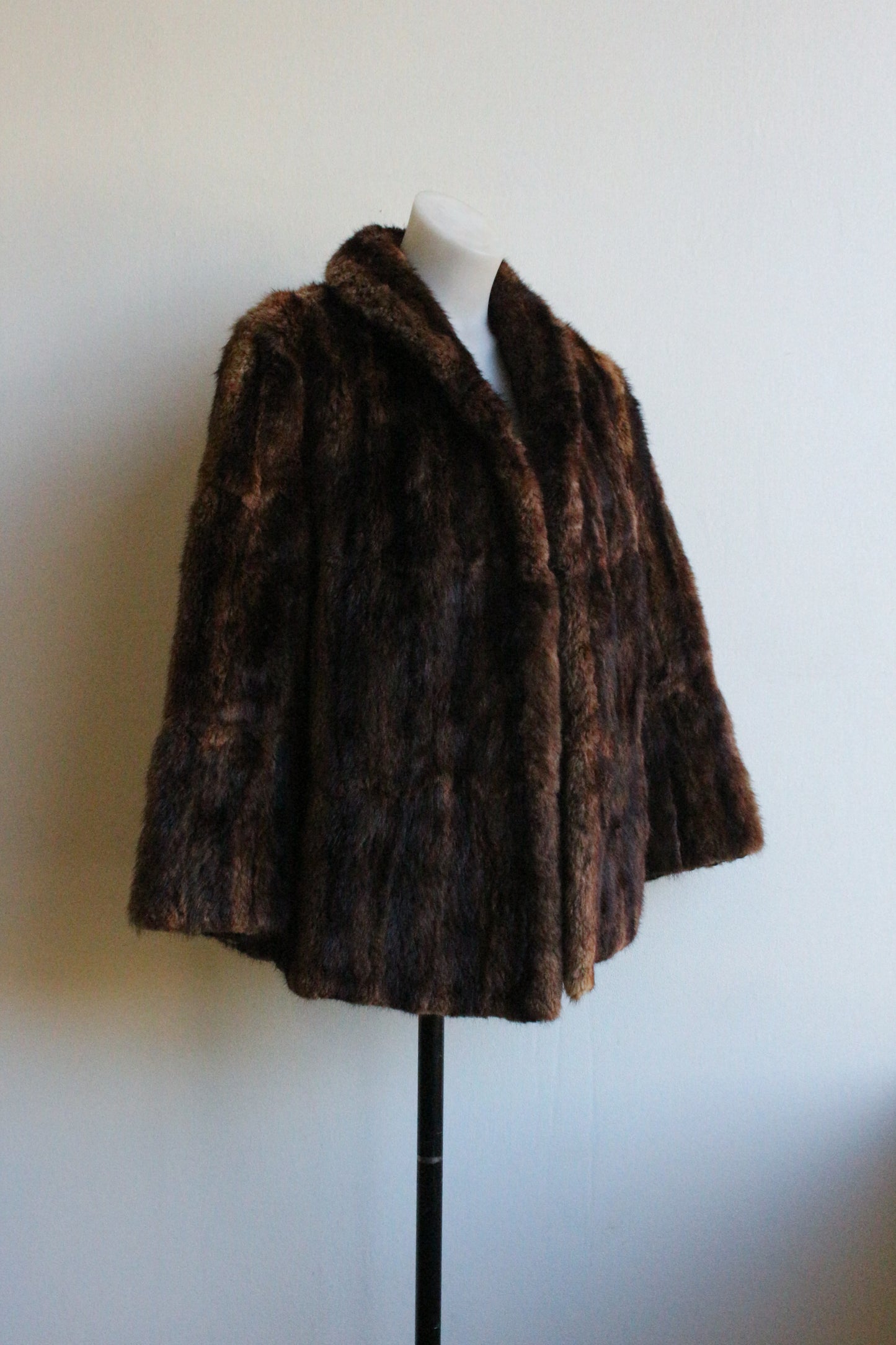 Brown fur jacket