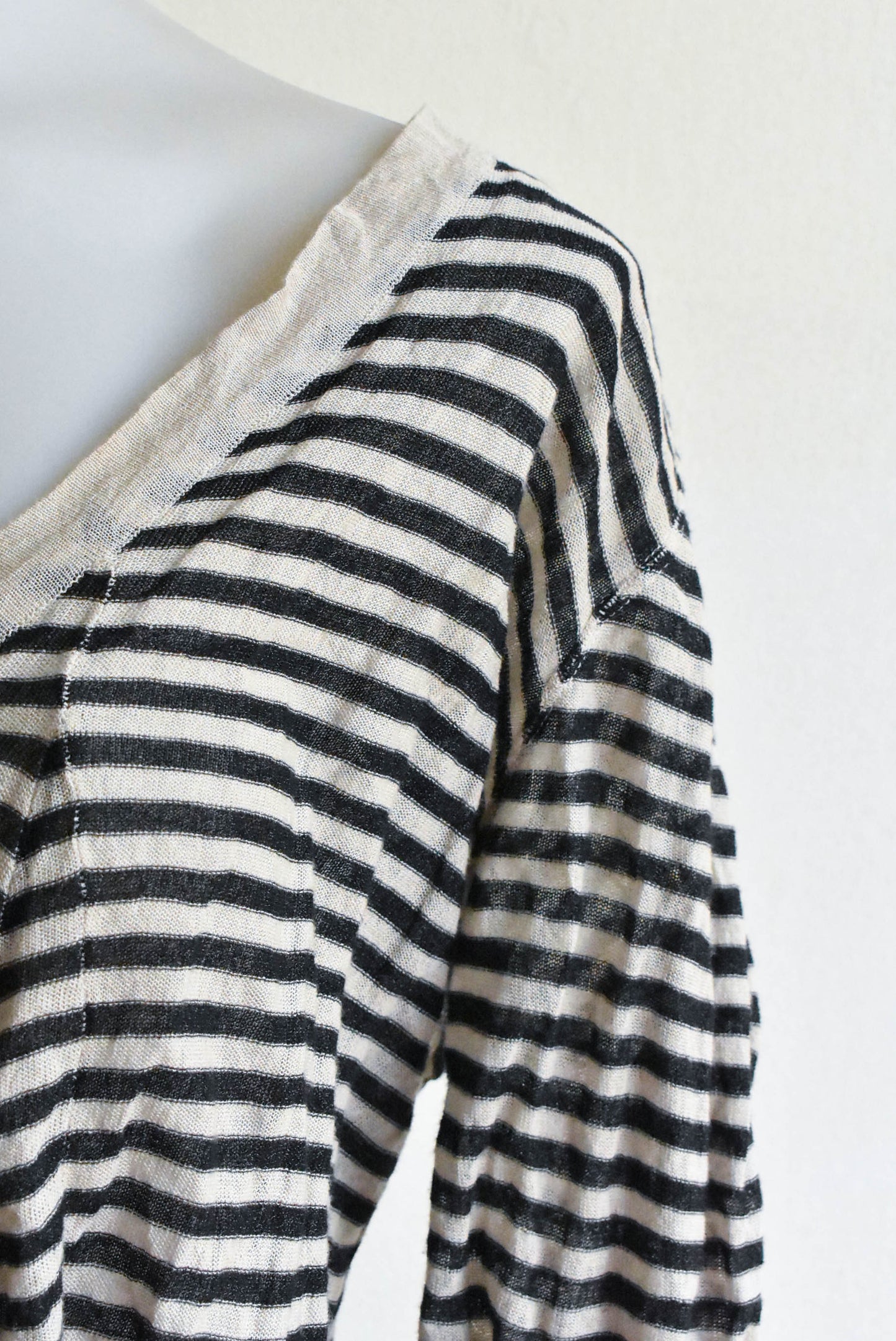 Calliope striped steel cardigan, size M