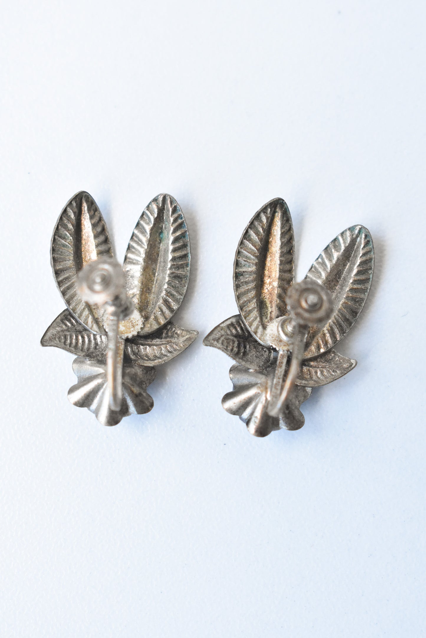 Vintage screw on earrings, made in Austria