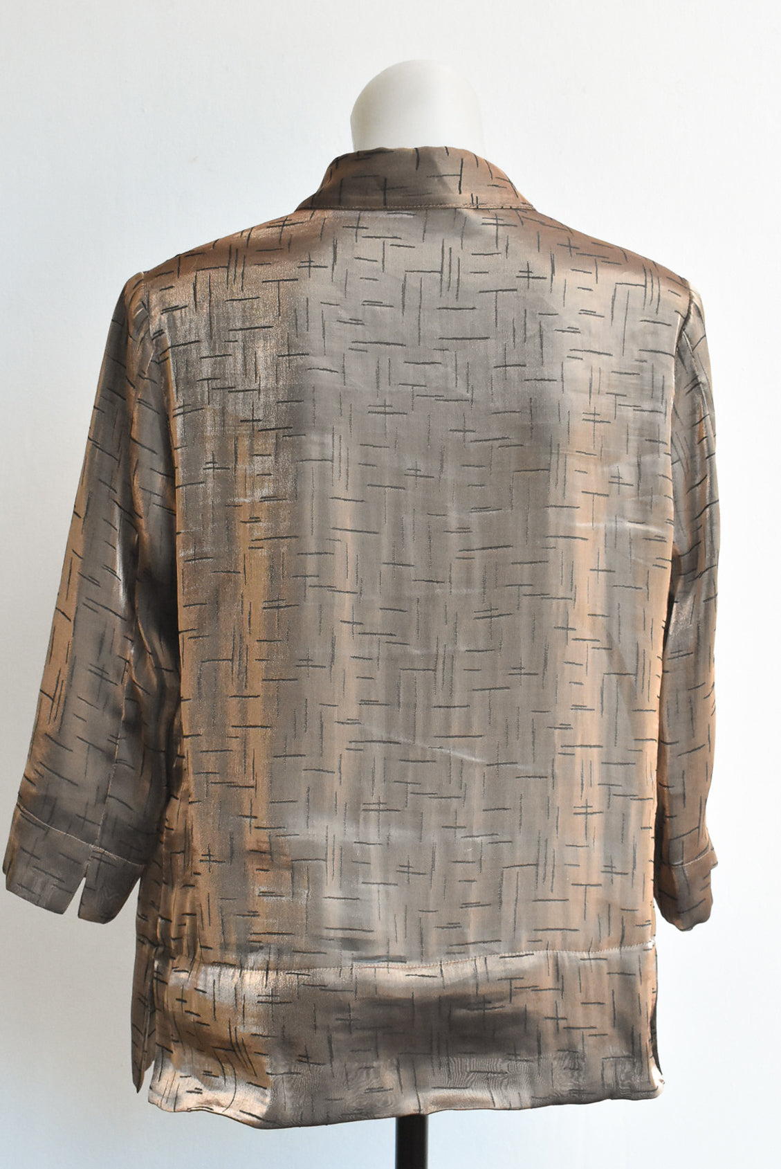 Monti sheer bronze shirt, size 12