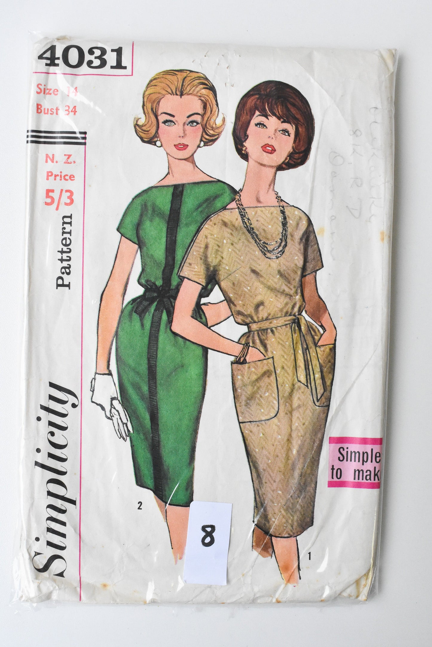 Vintage sewing patterns, a variety available