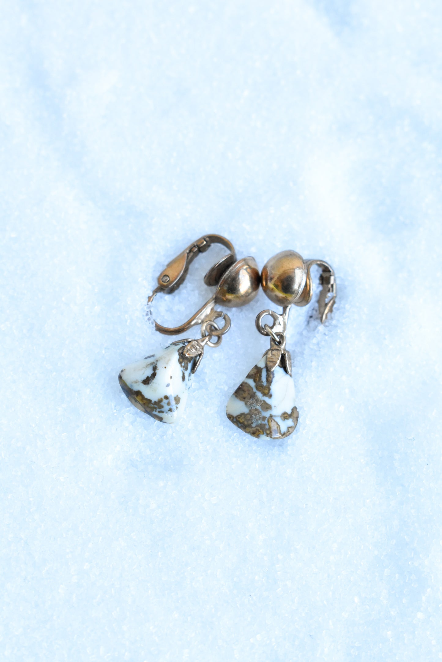 Clip-on rock earrings