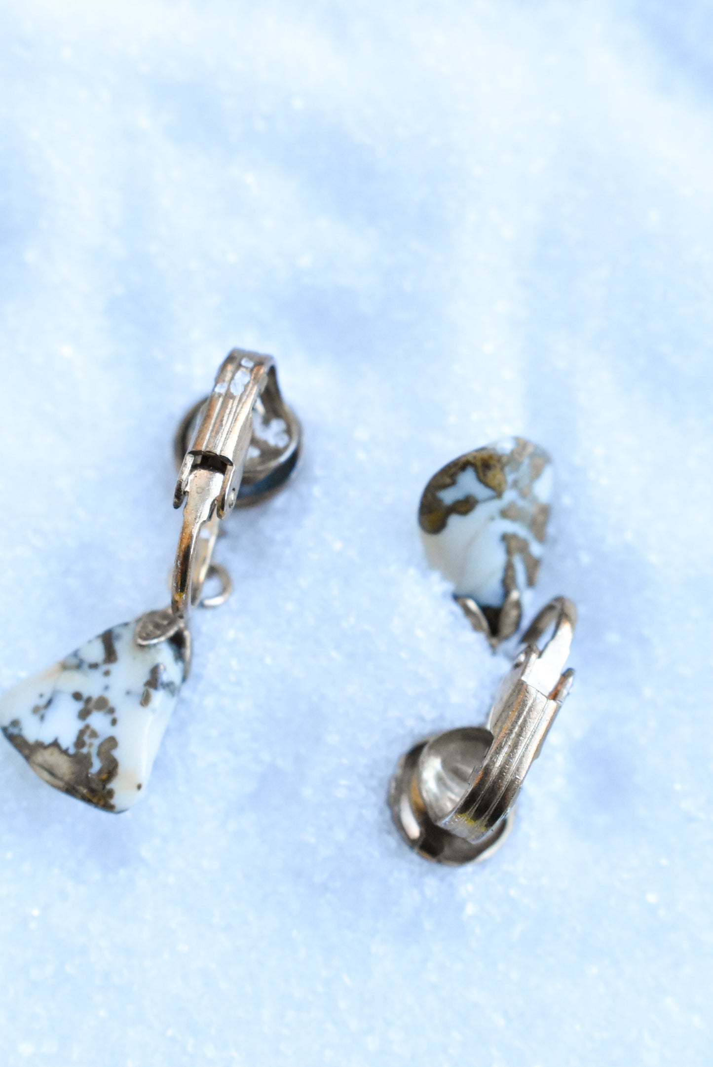 Clip-on rock earrings