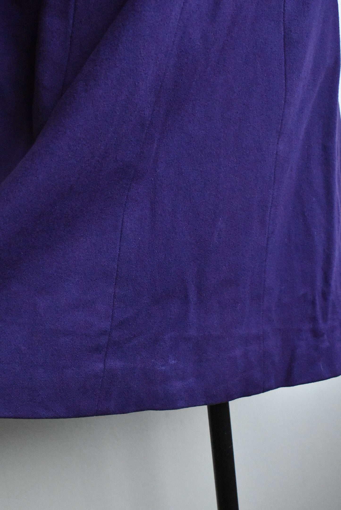 Retro hand-made purple wool dress