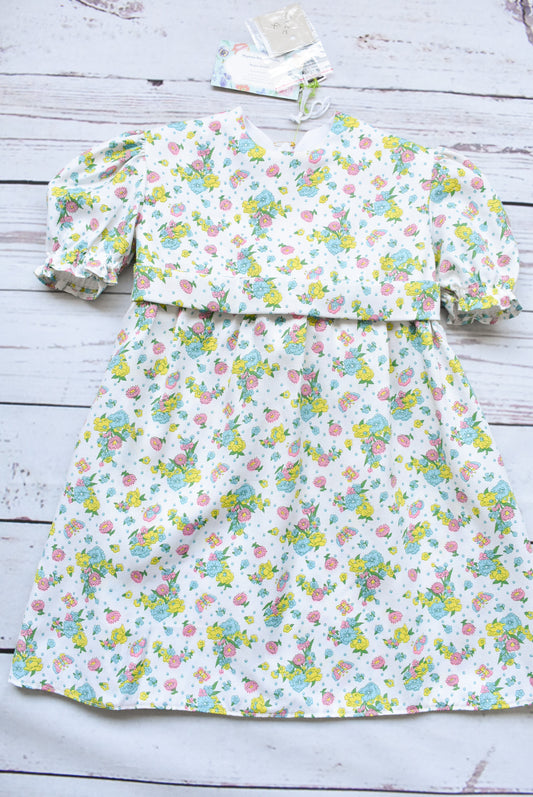 Megan's Sewing Room kids floral dress, size 4