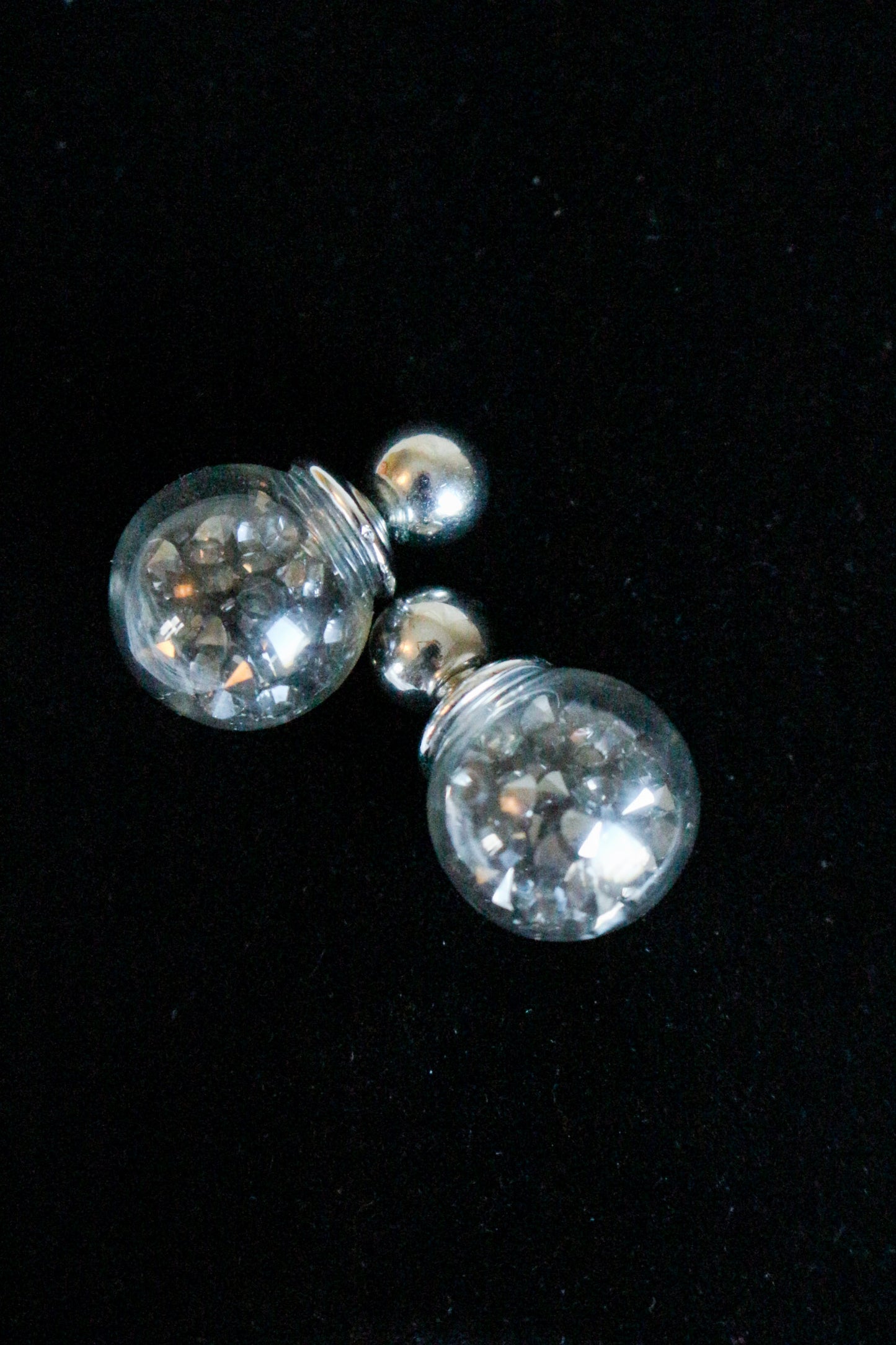 Fun 'snow globe' earrings