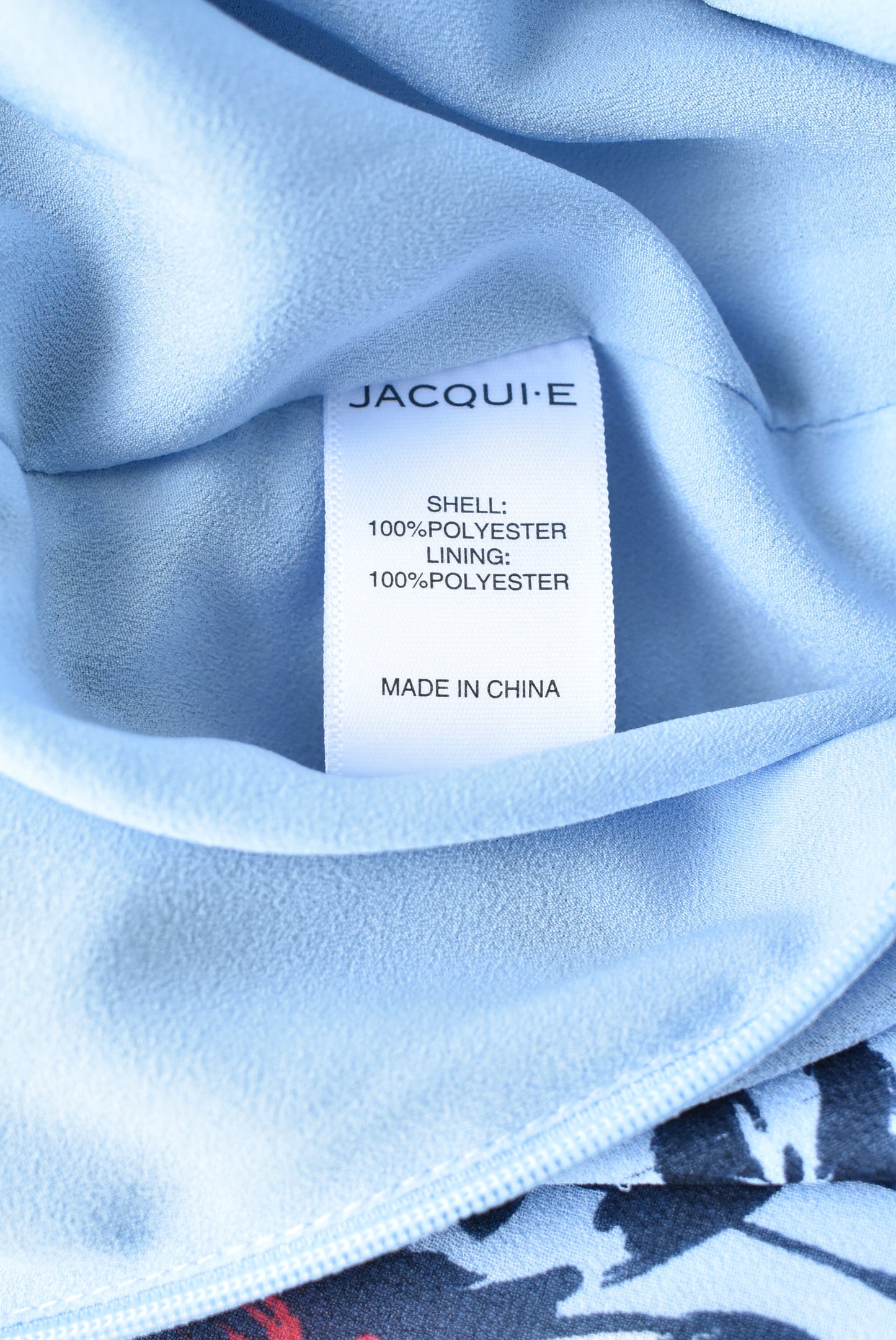 Jacqui E sky blue floral dress, size S