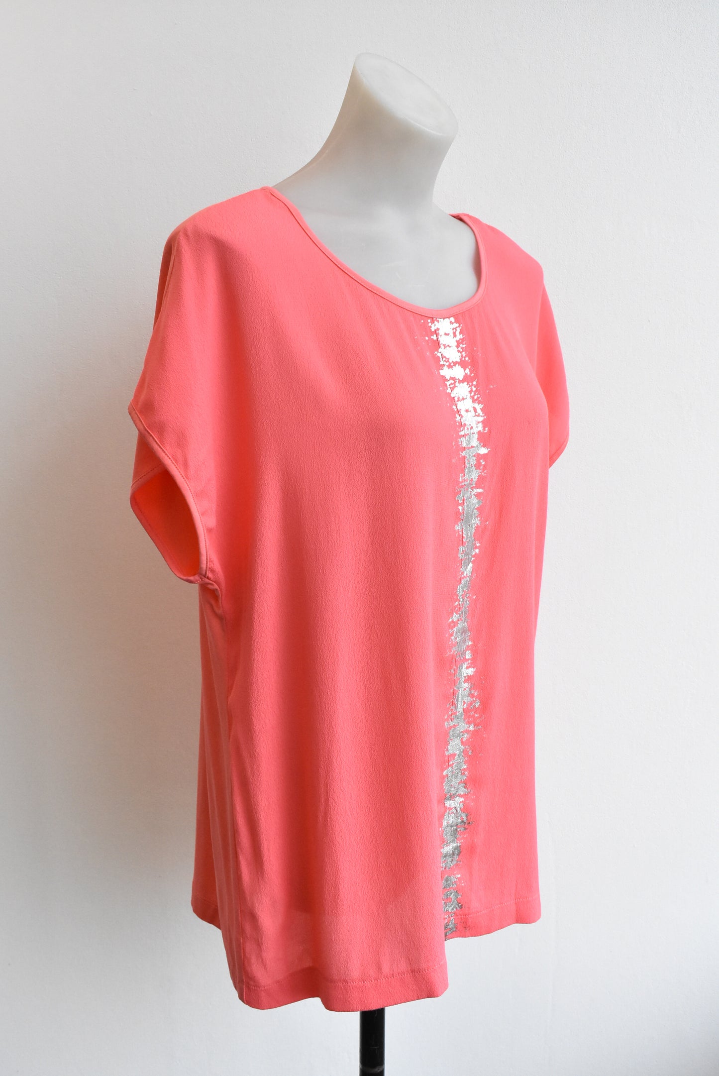 Jigsaw coral pink top, size 12