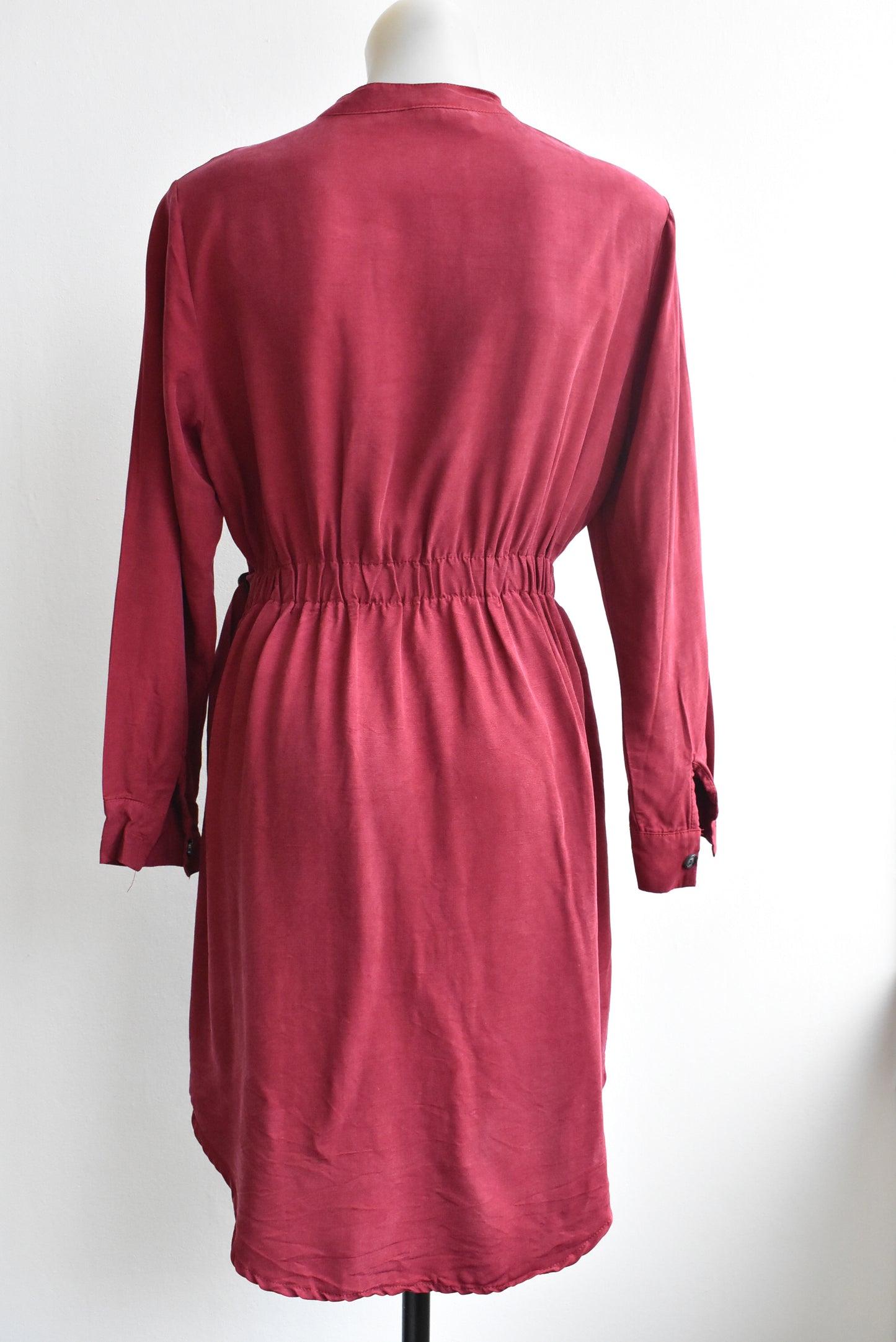 MJS red belted robe/dress, size L