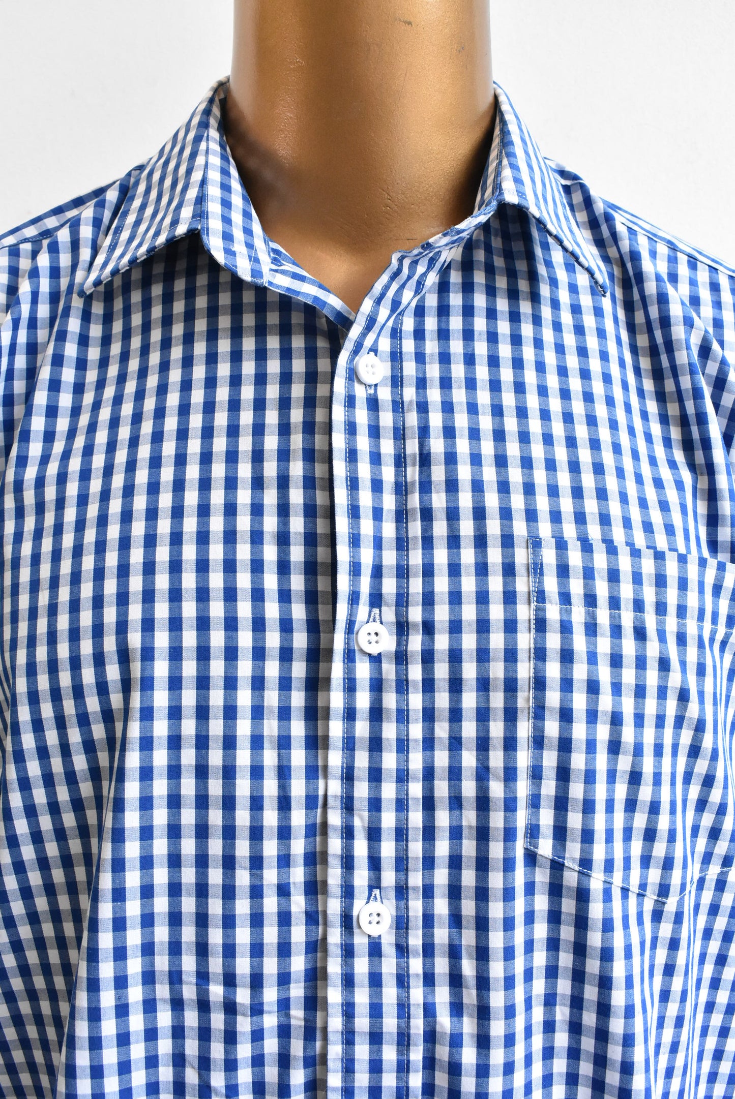 H Brothers men's royal blue tailored shirt, size XL