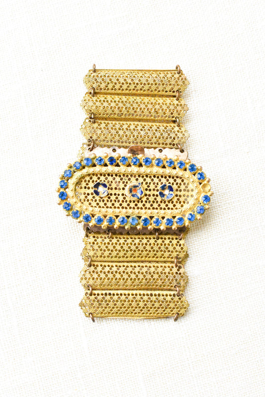 Vintage golden filigree bracelet