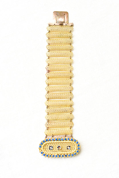 Vintage golden filigree bracelet