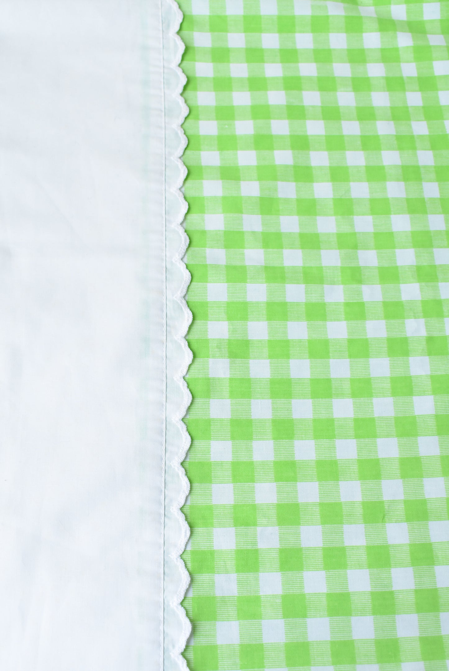 Retro USA gingham double flat sheet