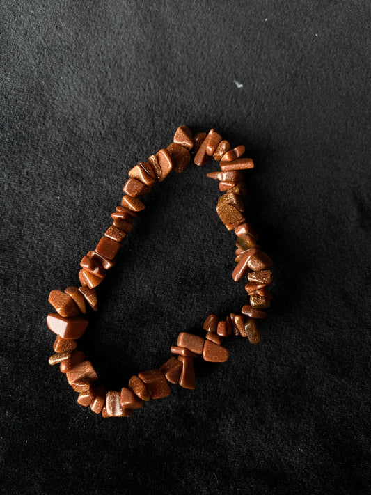 Orange sprarkly stone bracelet